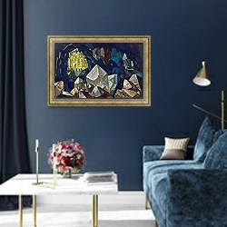 «Сокровенное (Сокровище горы)» в интерьере в классическом стиле в синих тонах