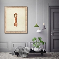 «Shaker Tall Clock» в интерьере коридора в классическом стиле