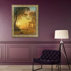 «Свет В Лесу» в интерьере в классическом стиле в фиолетовых тонах