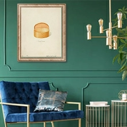 «Shaker Oval Box» в интерьере в классическом стиле с зеленой стеной