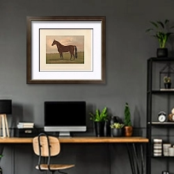 «Алмонта» в интерьере кабинета с серыми стенами