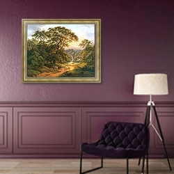 «Район недалеко от Франкфурта, Шиффер» в интерьере в классическом стиле в фиолетовых тонах