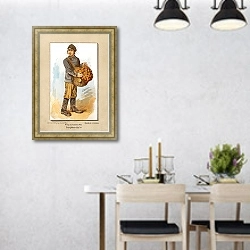 «Orangenverkäufer» в интерьере современной столовой над обеденным столом