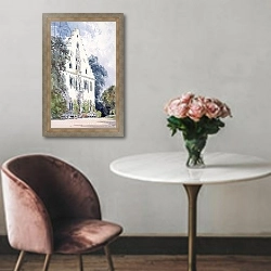 «Souvenirs of Rosenau, the birthplace of HRH The Prince Consort, Husband of Queen Victoria 3» в интерьере в классическом стиле над креслом