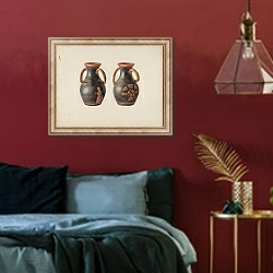 «Vase» в интерьере спальни с акцентной стеной