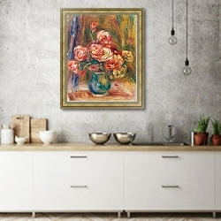 «Vase of Roses» в интерьере современной кухни над раковиной