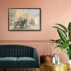 «1904 Norfolk» в интерьере классической гостиной над диваном