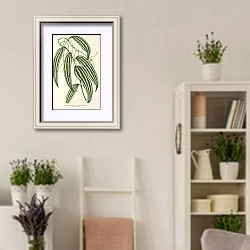 «Smilax longifolia, fol. variegata» в интерьере комнаты в стиле прованс с цветами лаванды