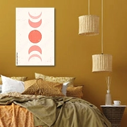 «Баланс 3» в интерьере спальни  в этническом стиле в желтых тонах