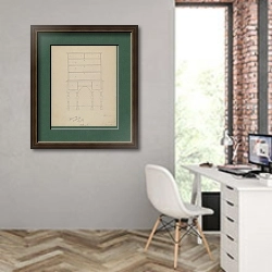 «Грудь» в интерьере современного кабинета на стене