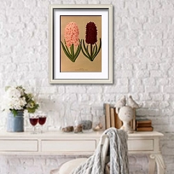 «Гиацинты 8» в интерьере в стиле прованс над столиком