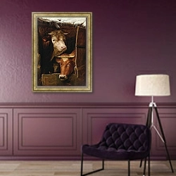 «Каким бы скромным он ни был, нет лучшего места, чем дом.» в интерьере в классическом стиле в фиолетовых тонах