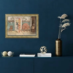 «Старая Анна» в интерьере в классическом стиле в синих тонах