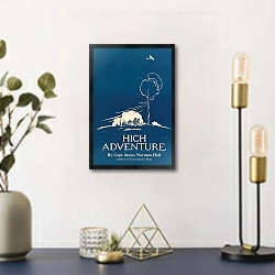 «Высокое приключение» в интерьере в стиле ретро над столом