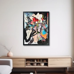 «Abstract Plum Bouquet 12» в интерьере 