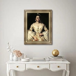 «Портрет С. С. Яковлевой» в интерьере в классическом стиле над столом