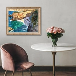 «Camaret. Küste bei Brest» в интерьере в классическом стиле над креслом