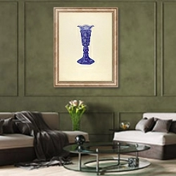 «Vase» в интерьере гостиной в оливковых тонах
