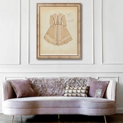 «Boy/s Dress» в интерьере гостиной в классическом стиле над диваном
