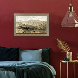 «The Valley of the Shadow of Death, caves in the Woronzoff Road behind the 21 Gun Battery» в интерьере спальни с акцентной стеной