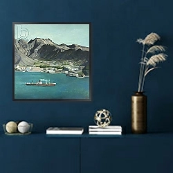 «Valparaiso» в интерьере в классическом стиле в синих тонах