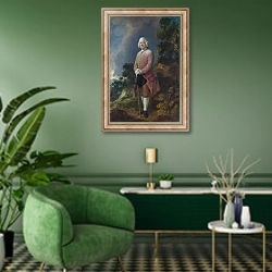 «Доктор Ральф Шомберг» в интерьере гостиной в зеленых тонах