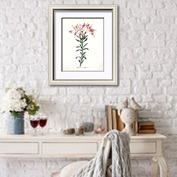«Цветы Альстромерия» в интерьере в стиле прованс над столиком