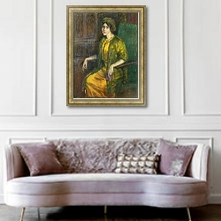 «Лаура Дрейфус Барни» в интерьере гостиной в классическом стиле над диваном