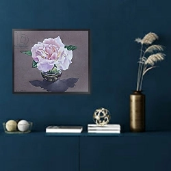 «Rose Portrait» в интерьере в классическом стиле в синих тонах