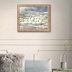 «Sheep in Winter» в интерьере в классическом стиле в светлых тонах
