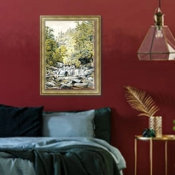 «Catskill Clove» в интерьере спальни с акцентной стеной