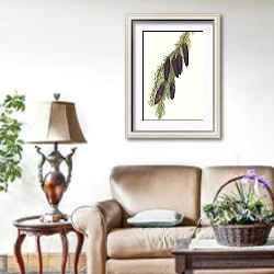 «Горный болиголов. Psuga mertensiana» в интерьере гостиной в стиле прованс