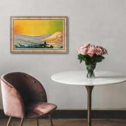 «Sunset, Colorado» в интерьере в классическом стиле над креслом