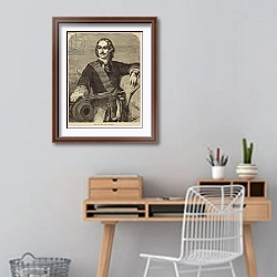 «Peter the Great 1» в интерьере кабинета с деревянным столом