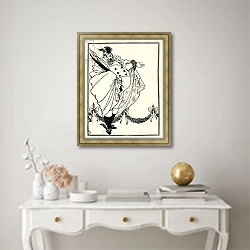 «Design for the contents page of 'The Savoy', Volume I, 1896» в интерьере в классическом стиле над столом