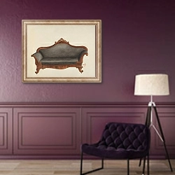 «Sofa» в интерьере в классическом стиле в фиолетовых тонах