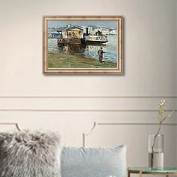 «L’embarcadere sur la Seine» в интерьере в классическом стиле в светлых тонах