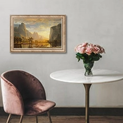 «Долина Йосемити» в интерьере в классическом стиле над креслом