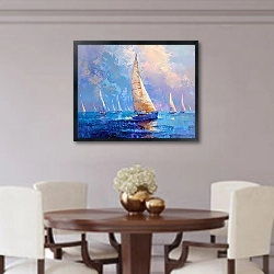 «Nautical excellence in the Med» в интерьере столовой в классическом стиле