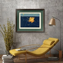 «Crater» в интерьере в стиле лофт с желтым креслом