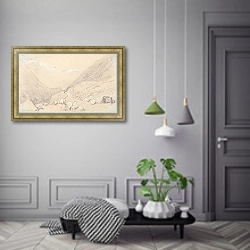 «Ущелье Отира» в интерьере коридора в классическом стиле