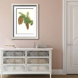 «Дугласова пихта. Pseudotsuga mucronata» в интерьере коридора в стиле прованс в теплых тонах