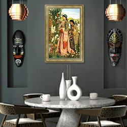 «Lilium Auratum» в интерьере в этническом стиле над столом