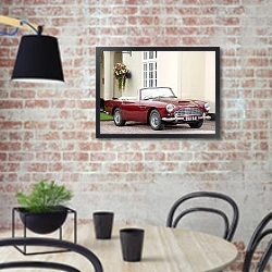 «Aston Martin DB4 Convertible '1962–63» в интерьере кухни в стиле лофт с кирпичной стеной