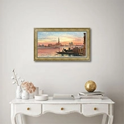 «Венеция на закате» в интерьере в классическом стиле над столом