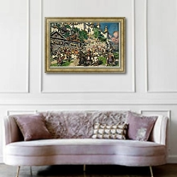 «С медведями в Сибири» в интерьере гостиной в классическом стиле над диваном