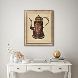 «Toleware Coffee Pot» в интерьере в классическом стиле над столом