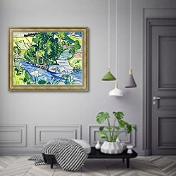 «Дикая земля С домом Киршнера» в интерьере коридора в классическом стиле