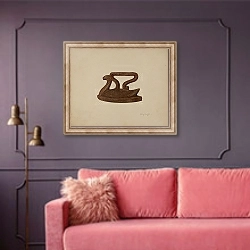 «Toy Iron» в интерьере гостиной с розовым диваном