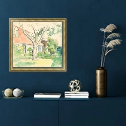 «Альбом для рисования Фреда Джей Портера №19» в интерьере в классическом стиле в синих тонах